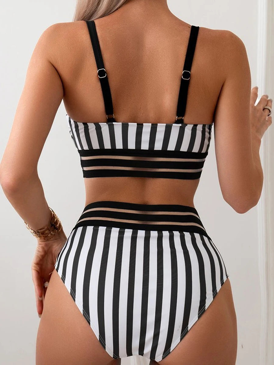 Women s Floral Print Bikini Set V-Neck Halter Bikini Tops Low Rise Bikini Bottoms Swimsuits for Summer Vacation Beach Pool Party