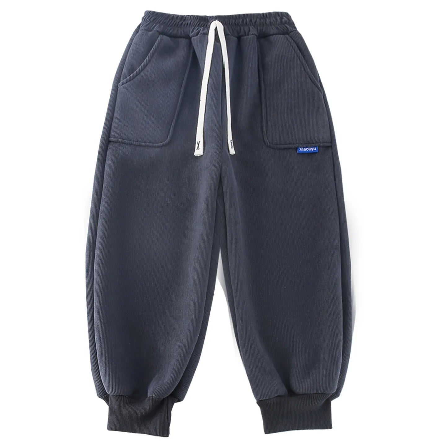 New Winter Thick Fleece Sweatpants for Girls Boys Casual Warm Sports Leisure Trousers Children 2-10 Years Autumn Wear