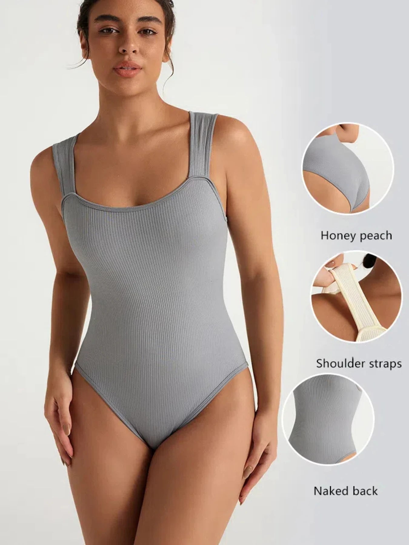 Sleeveless Knit Seamless Bodysuit Hot Summer Bodycon Fitness Yoga Training High Elastic Sports Rompers Clubwear