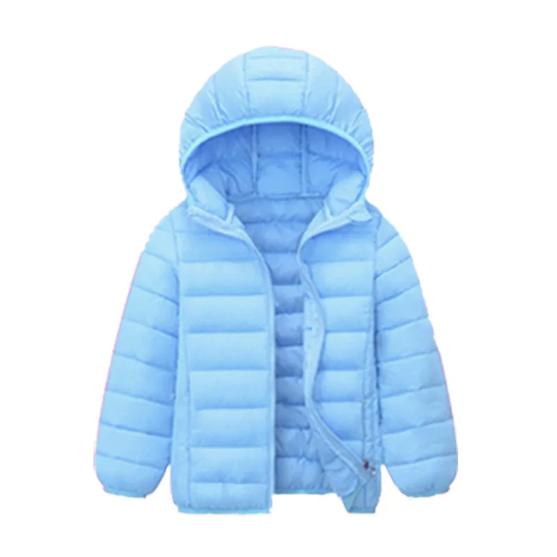 4-16 Years Girls Boys Down Jacket Autumn Coats Children Clothing  Kids Hooded Down Cotton Outerwear Boys Warm Snowsuit Jackets