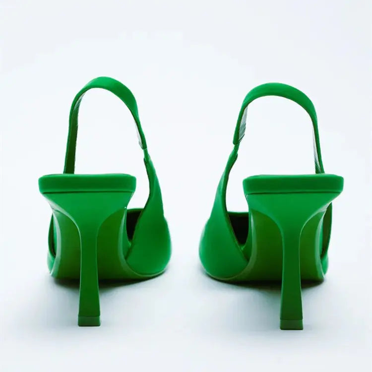 Oulylan High heeled Sandals  Women's Shoes Fashion Pumps Pointed Toe High Heels Shallow Women's Sandals Shoes for Women