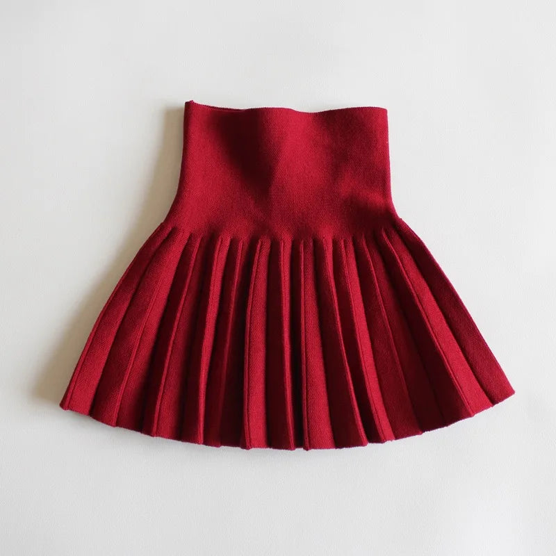 1pcs Kids Cute Slim Fit Tutu Short Skirt Girls Pleated Skirt Childrens Baby Solid Sweet Pink Beach Mini Princess Skirt 110-170cm