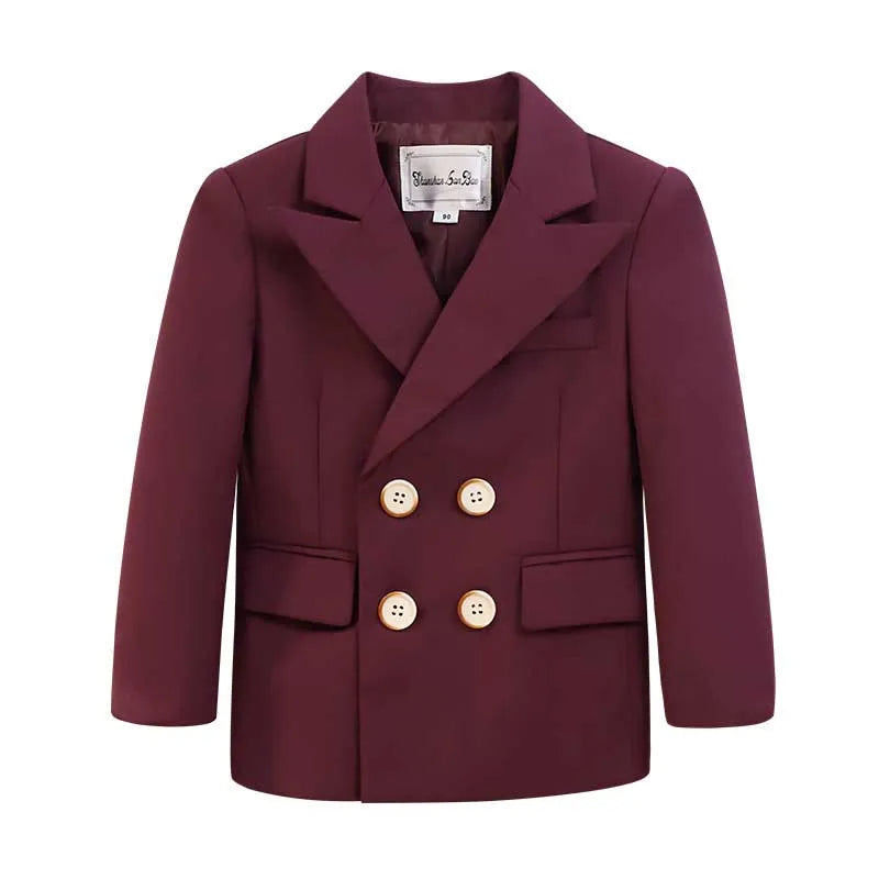 Children New Year Photography Jakcet Boys Formal Ceremony Costume Coat Kids Girls Piano Wedding Performance Birthday Party Dress