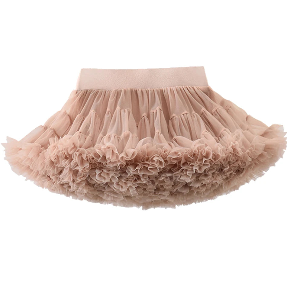 Summer Girls Tutu Luxury Fluffy Princess Skirt Little Girl Birthday Party Clothes Stage Performance Outfits Fashion Streetwear