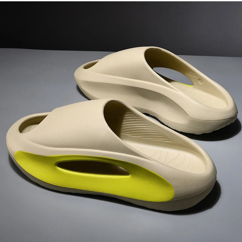 Oulylan Summer Cool Women Men Slippers Soft Sandals Women Beach Casual Shoes Light EVA Slides Men Flip-flops Men's Sandals