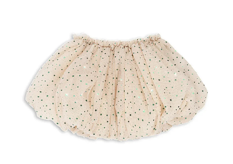 2024 KS Baby Girls Star Sequins Dress Kids Clothes Girls Mesh Princess Dresses Children Casual Skirts Christmas Party Vestidos