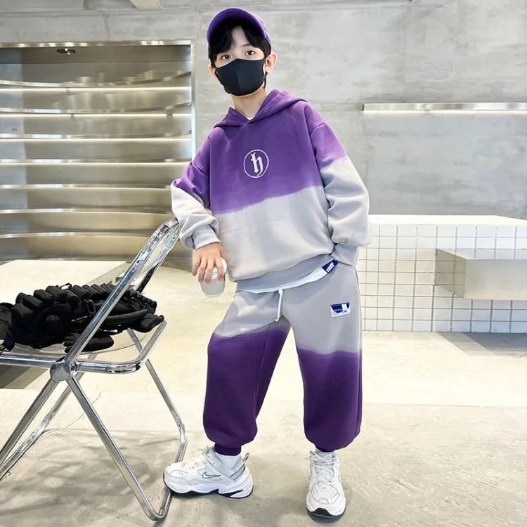 Sportswear Print Hoodies Set Children's Clothing 7 to 12 Years Kids Sweatshirt 3 Year Old Boy Clothes Elementary Student Men's 4