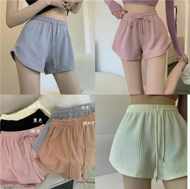 Women Gym Fitness Running Shorts Women's Summer Thin Style Loose Casual Large Size Wide Leg High Waist A-word Sports Hot Pants
