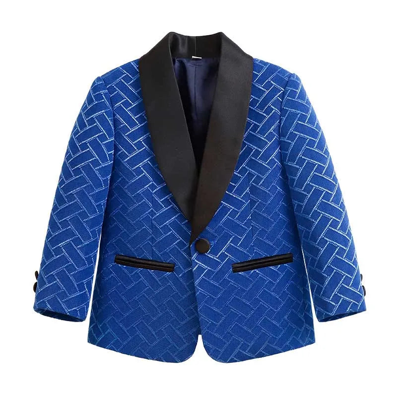 Children New Year Photography Jakcet Boys Formal Ceremony Costume Coat Kids Girls Piano Wedding Performance Birthday Party Dress