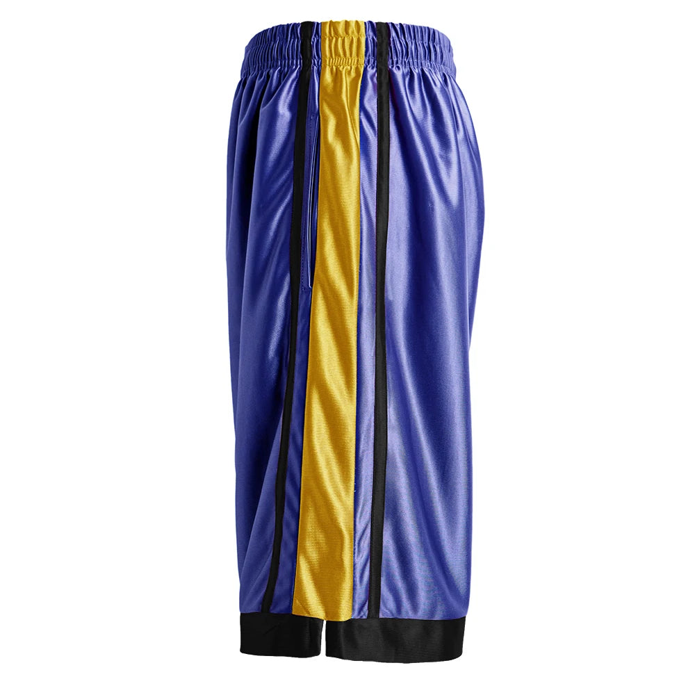 4-piece men's casual striped basketball shorts summer basketball running fitness quick drying shorts