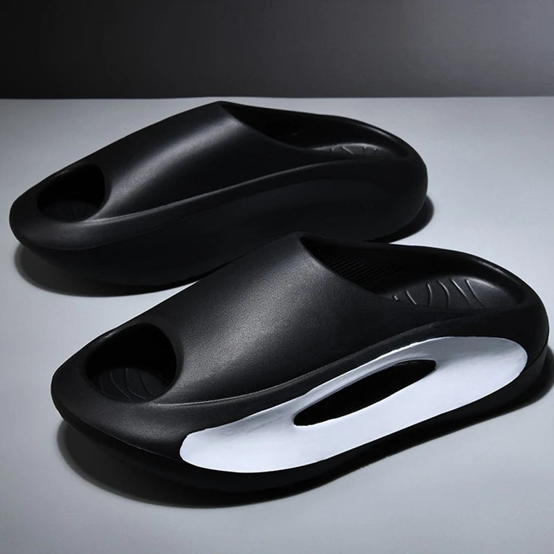 Oulylan Summer Cool Women Men Slippers Soft Sandals Women Beach Casual Shoes Light EVA Slides Men Flip-flops Men's Sandals